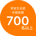 実習生派遣 年間実績700名以上